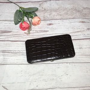 Croc Embossed  print wallet